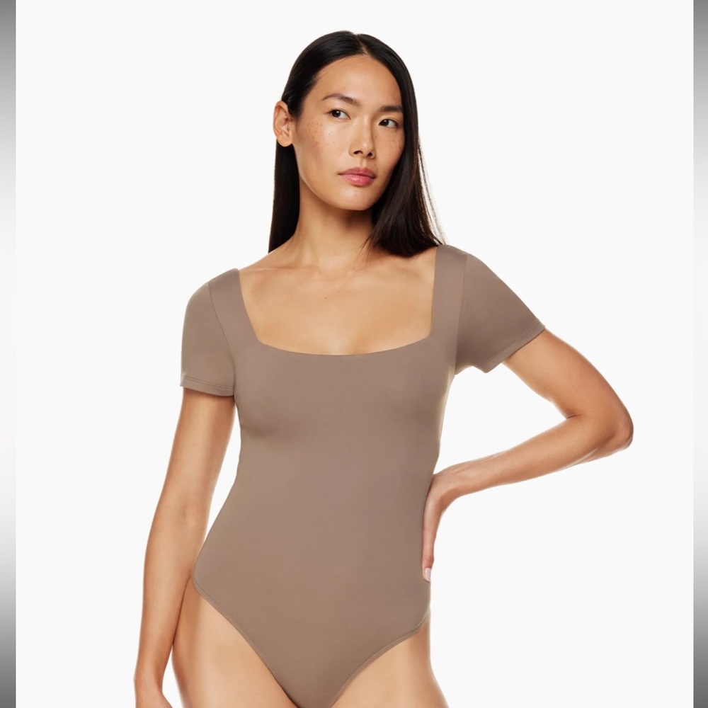 Aritzia Taupe Bodysuit